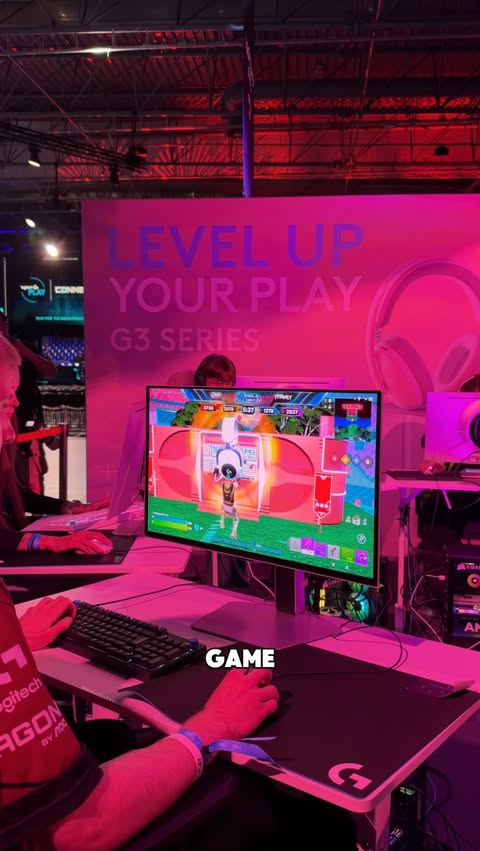 Instagram post by @developeradam for Logitech G. Caption reads: Logitech G Play in Warsaw 🇵🇱 I had so much fun....