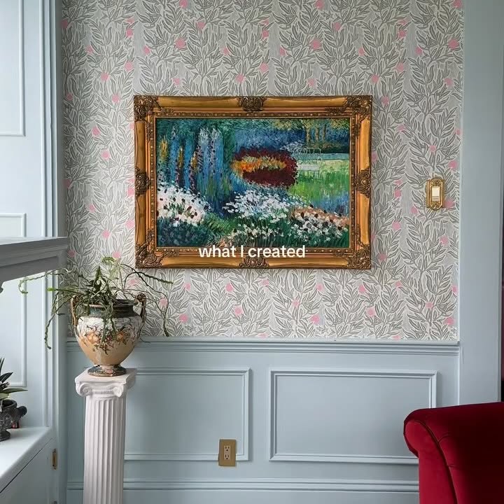 Instagram post by @she_plusfive for Apartment Therapy. Caption reads: What I got 🫠 vs what I created ✨🫶🏽 

This....