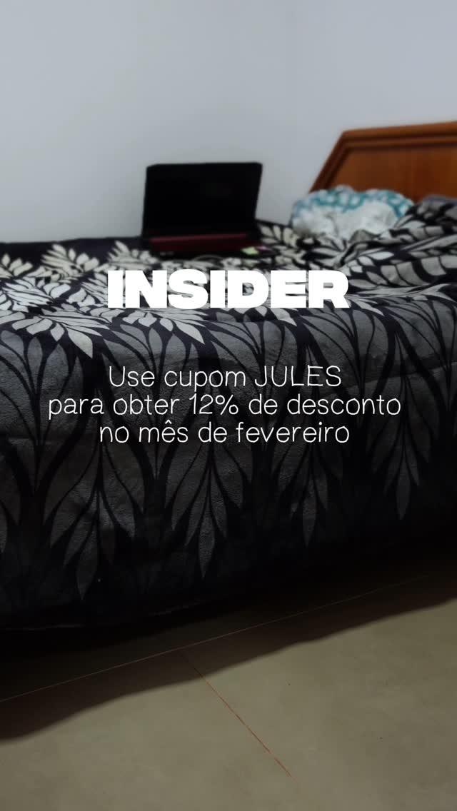 Instagram post by @julesbombada for Insider Store. Caption reads: Altas temperaturas? Exercício escondido? Sem....