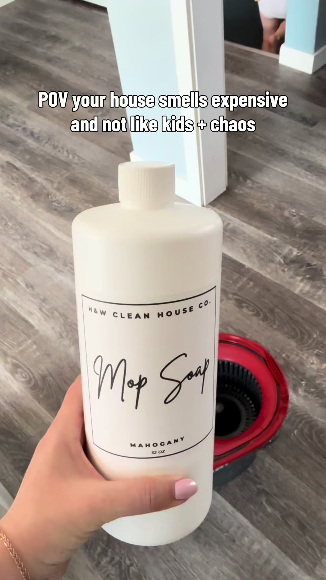 TikTok post by @maddykraft for H&W Bath Haus. Caption reads: [...] all of the chaos my kids bring🤪 @H&W Bath....