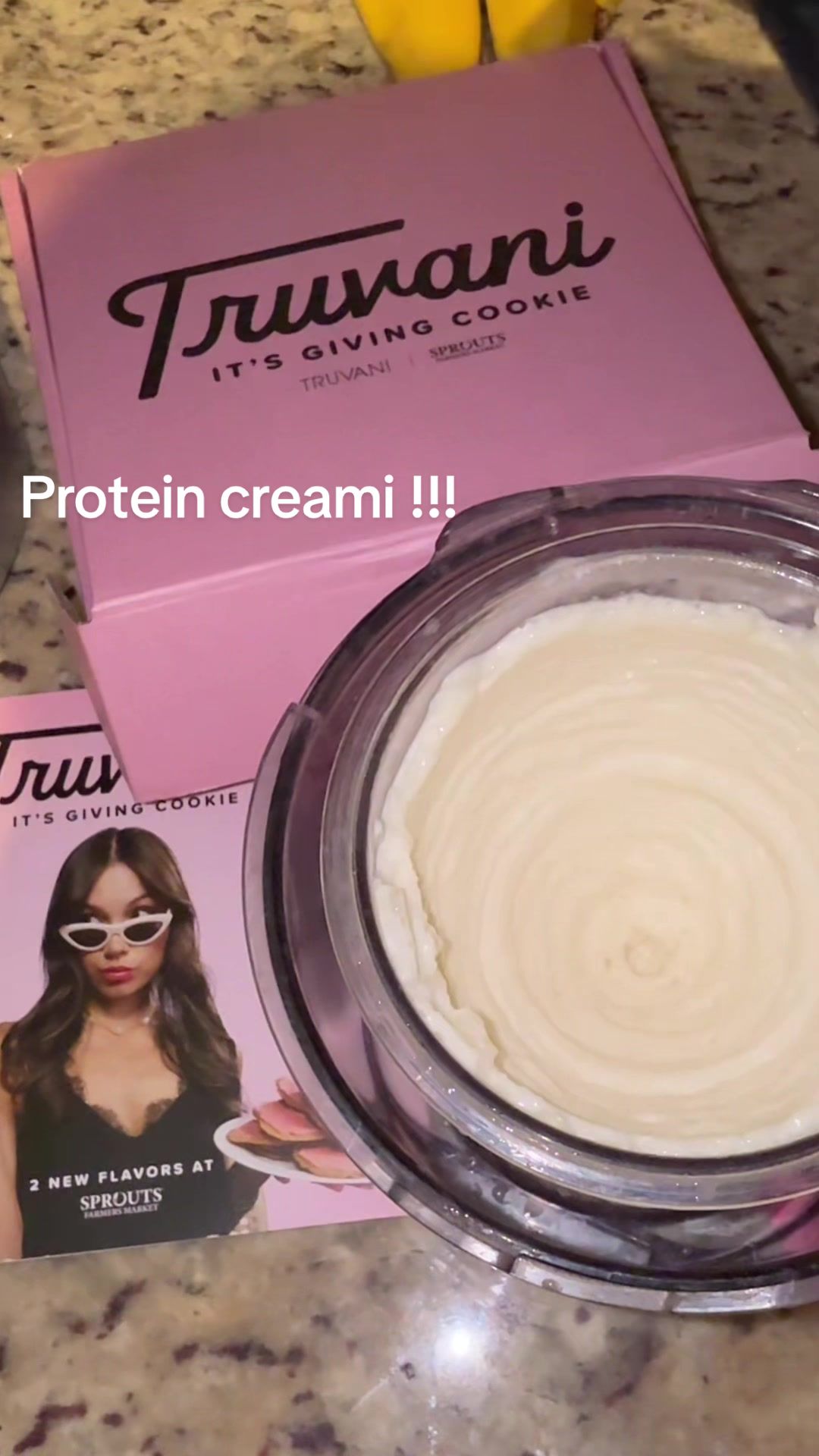 TikTok post by @leah.baha for Truvani. Caption reads: [...] I can’t stop making creamis btw 😅 @Truvani....
