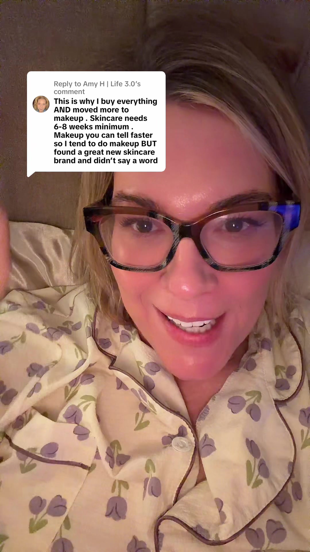 TikTok post by @loretta_lynne for Elm Biosciences. Caption reads: [...] notice any change at all. Get ready @Elm....