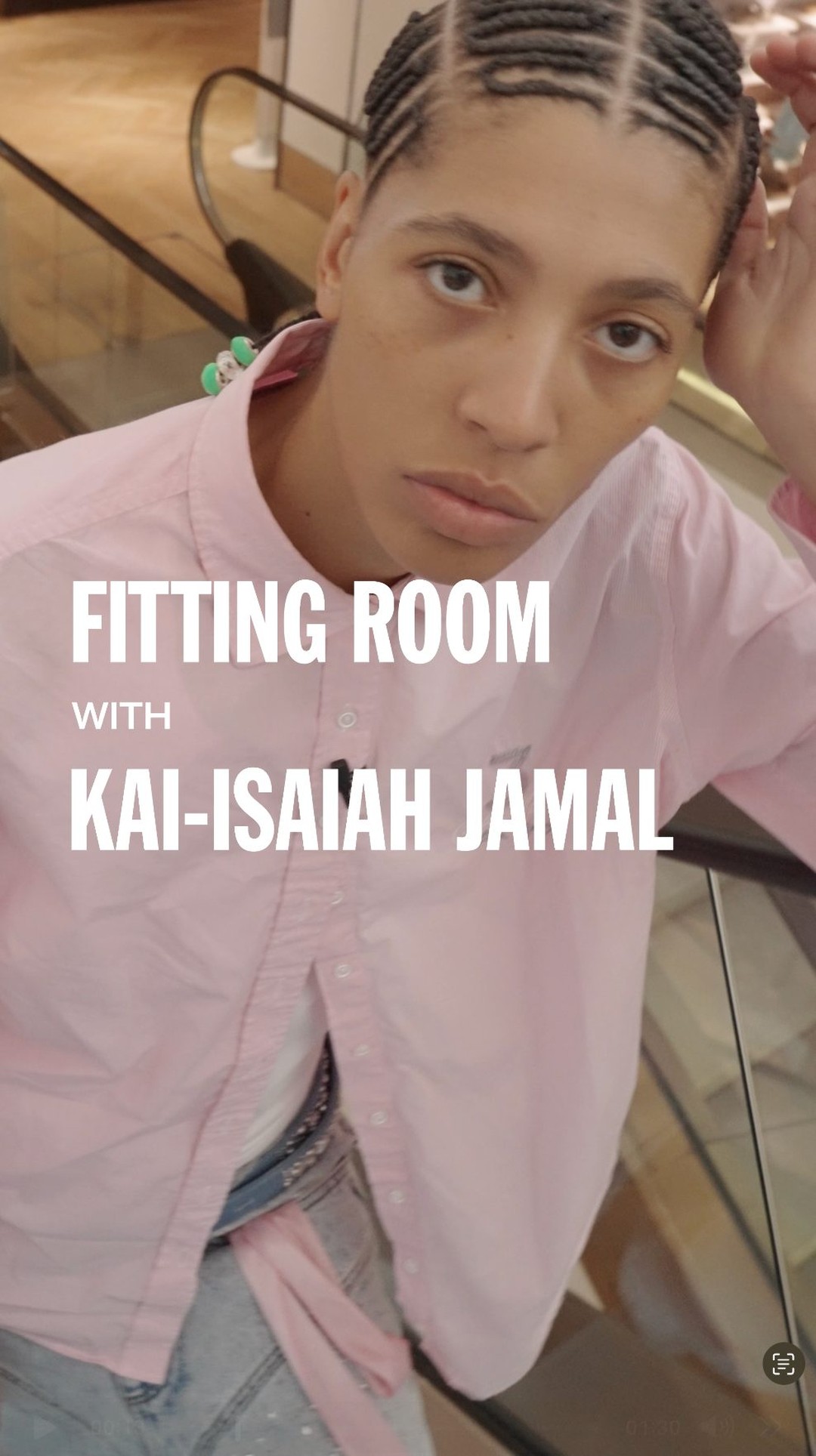 Instagram post by @kai_isaiah_jamal for Selfridges. Caption reads: “Empowerment, love and pouring into oneself really....