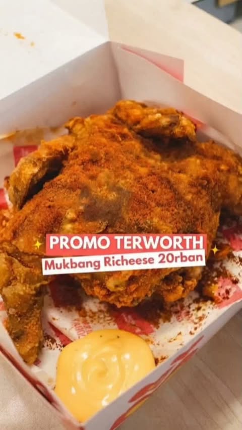 Instagram post by @ayuairy for Yup. Caption reads: Promo Richeese terworth pakai promo @thinkyup.id....
