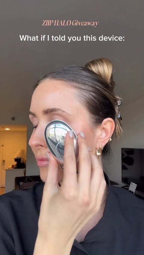 Instagram post by @gabvasile for ZIIP Beauty. Caption reads: ZIP HALO GIVEAWAY! The ZIIP Halo is one of my....