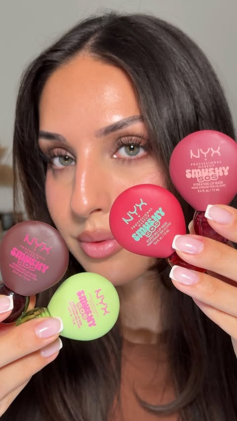 Instagram post by @naomimizrahi for NYX Professional Makeup. Caption reads: ad The juiciest little lip SOS 💋✨....