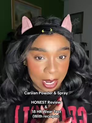 TikTok post by @kryscy1 for Carslan. Caption reads: [...] on the viral powder and spray from....
