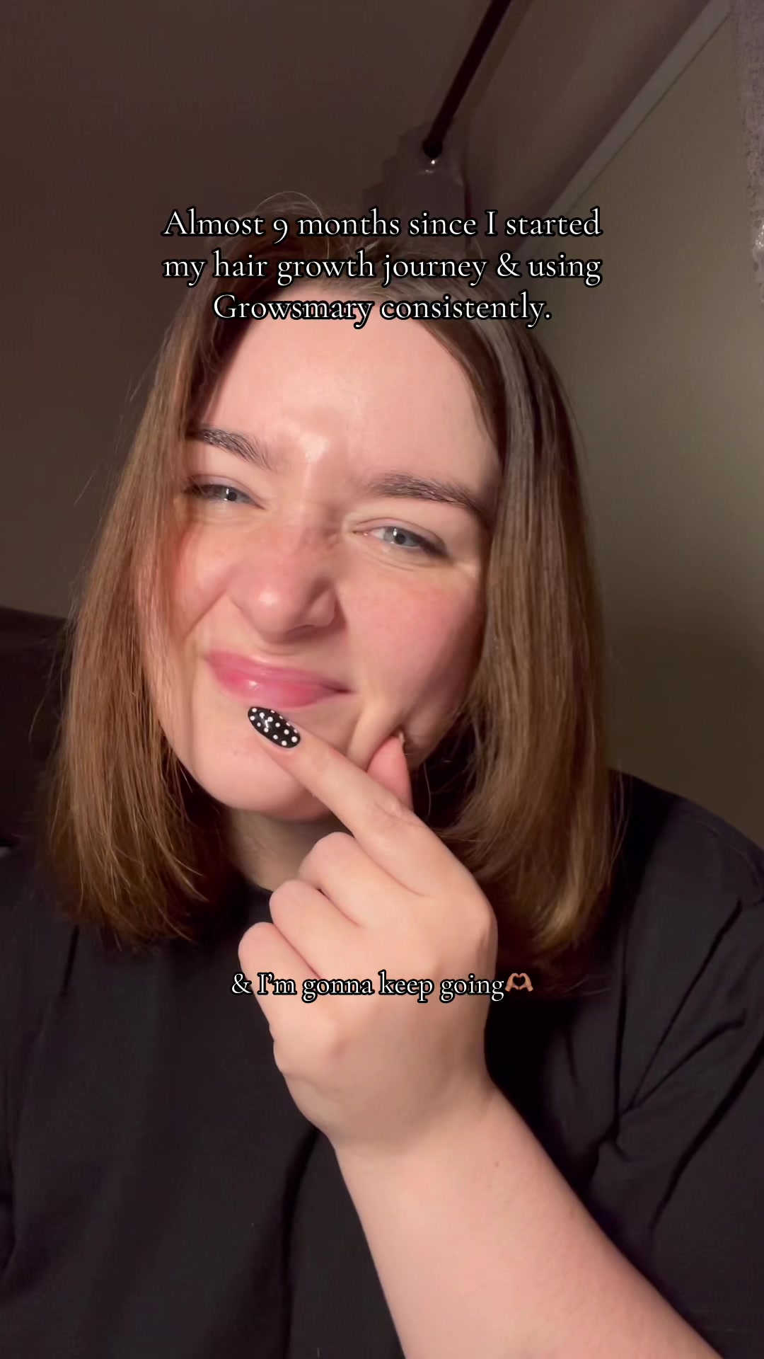 TikTok post by @literallydenise for Hair Syrup. Caption reads: Incorporating hair-oiling to my hair growth....