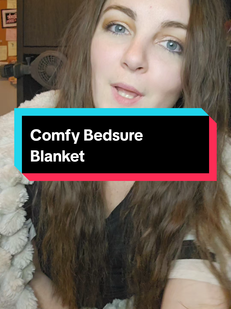 TikTok post by @ashleysmusthaves for Bedsure Home. Caption reads: If it doesn't put me in a comfy zone, I don't want....