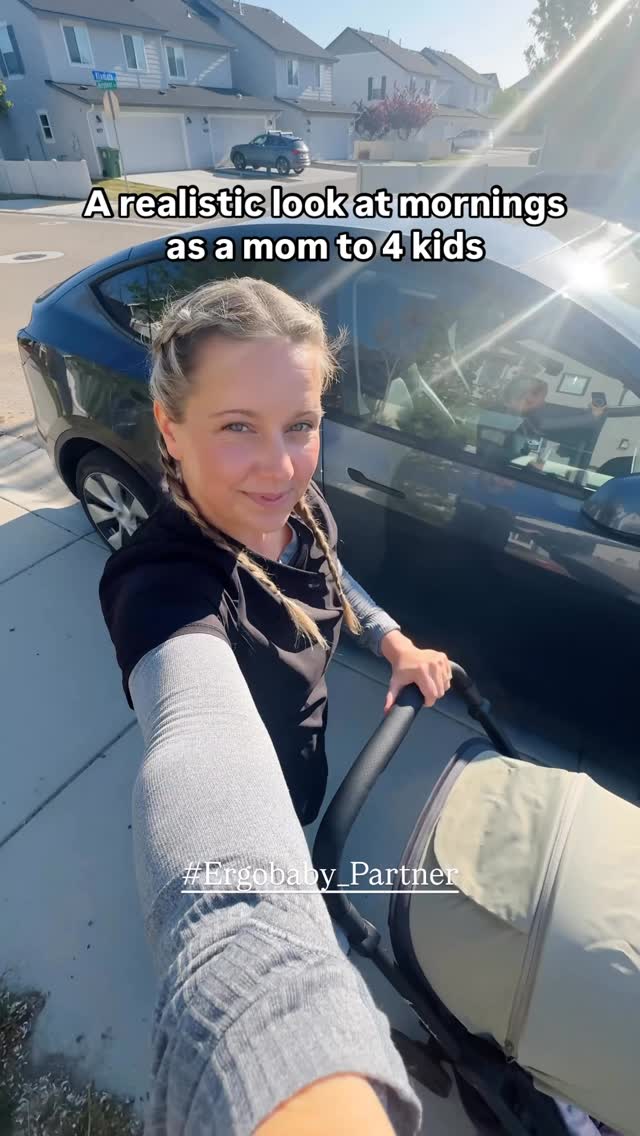 Instagram post by @thebackpackingmom for Ergobaby. Caption reads: Morning hustle, made easy! #Ergobaby_Partner

From....