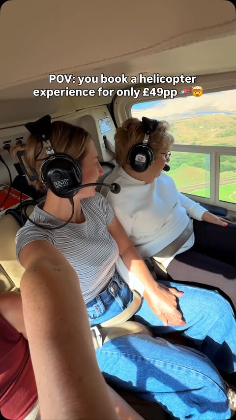 Instagram post by @thomasfamilyadventures_ for Wowcher. Caption reads: [...] I found this helicopter experience on....