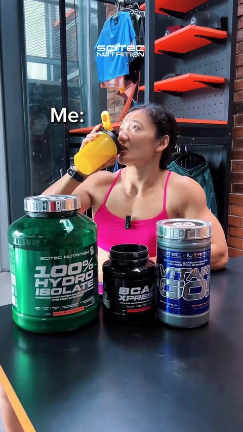 Instagram post by @alfian_deltoidz for Scitec Nutrition. Caption reads: Whey Isolate @scitecnutritionindonesia the....