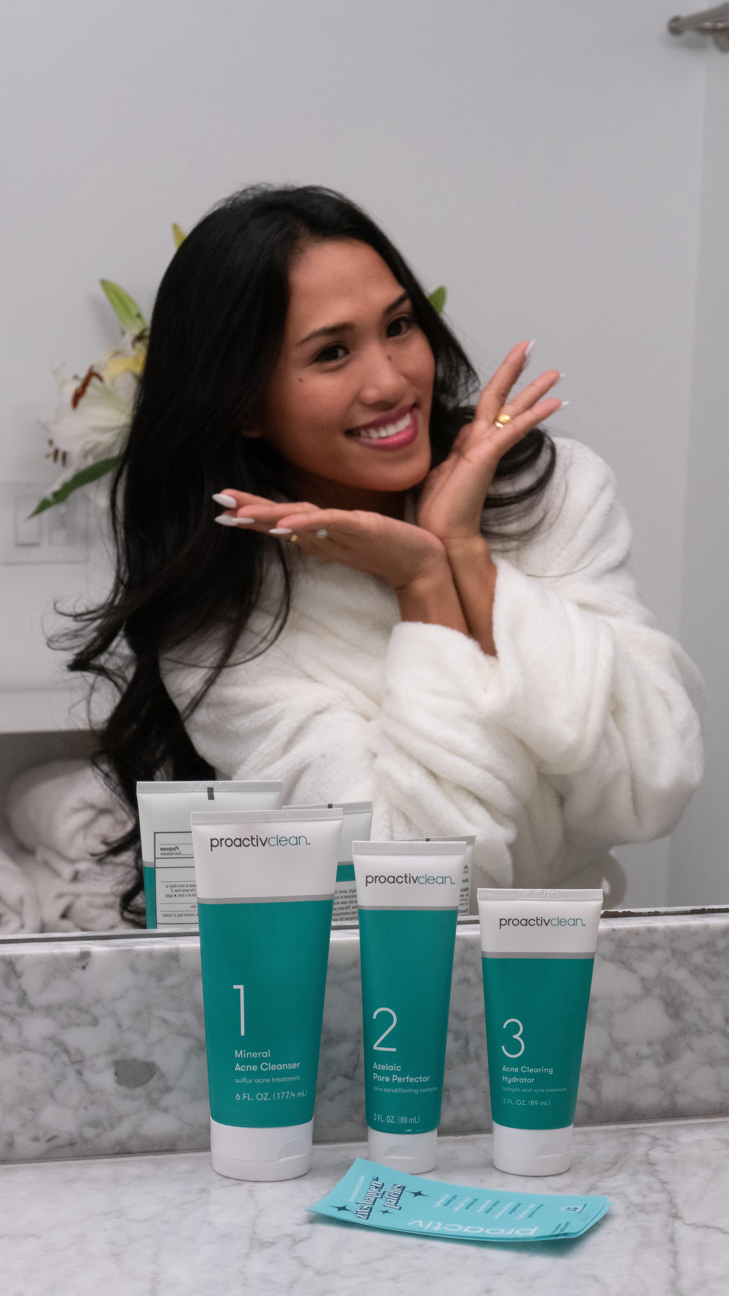 Instagram post by @iamedlynx for Proactiv. Caption reads: [...] and effective — my skin feels calm and....