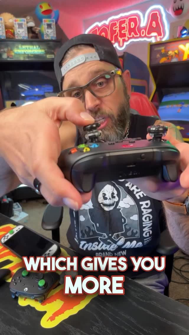 Instagram post by @tofer.a for KontrolFreek. Caption reads: Tired of sweaty thumb sticks on your controllers....