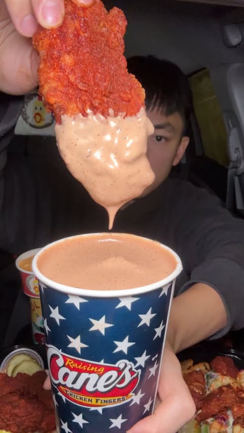 Instagram post by @thejcheneats for OLIPOP. Caption reads: [...] #fastfood #foodreview #asmr 

@drinkolipop....