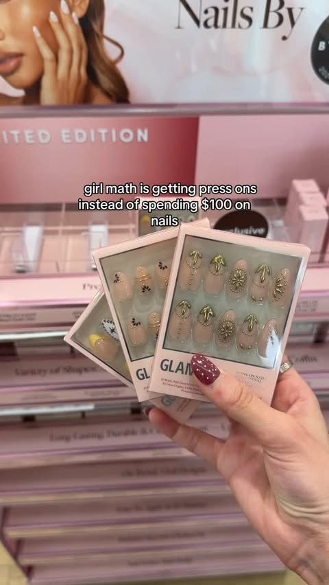 Instagram post by @sophia.fossano for Glamnetic. Caption reads: @glamnetic will always be my solution💅 #relatable....