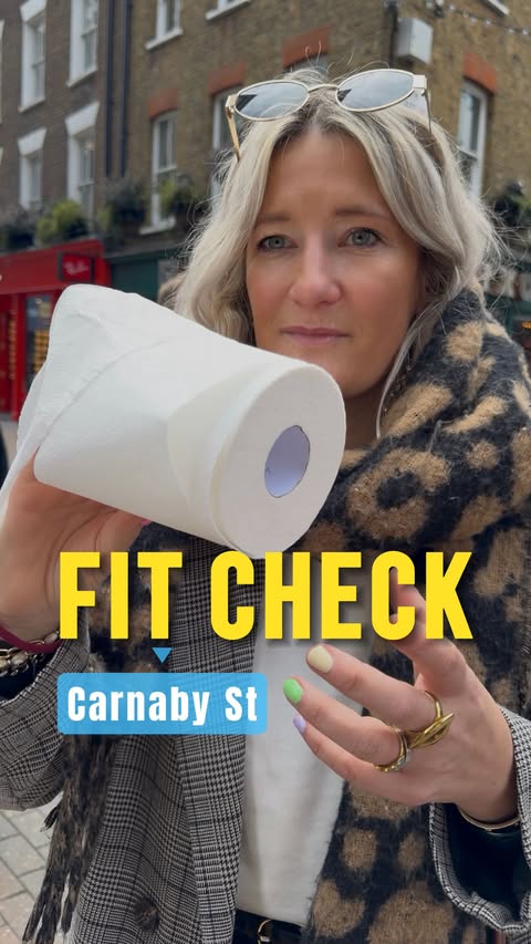 Instagram post by @communing_with_the_campbells for Who Gives A Crap. Caption reads: Carnaby Street #fitcheck Sponsored by....