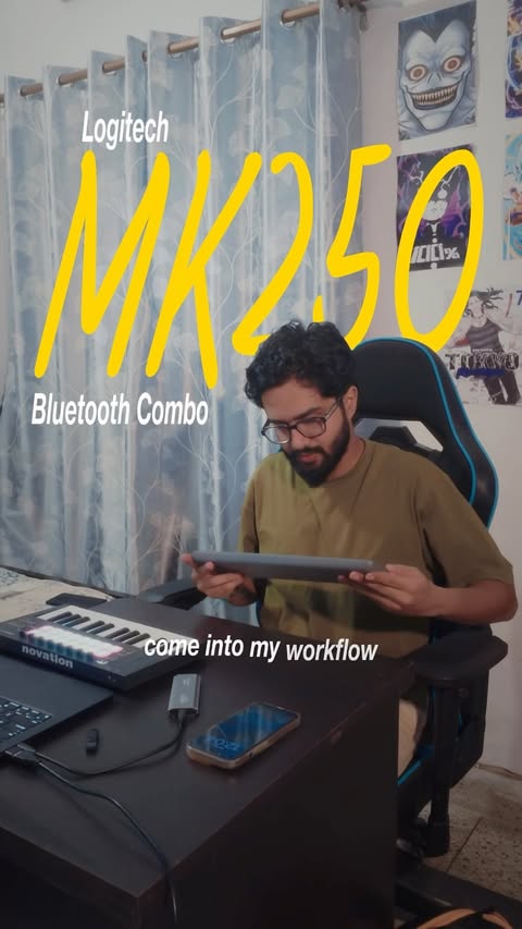 Instagram post by @hpo_music for Logitech. Caption reads: [...] adding to the chaos. That’s why the Logitech....