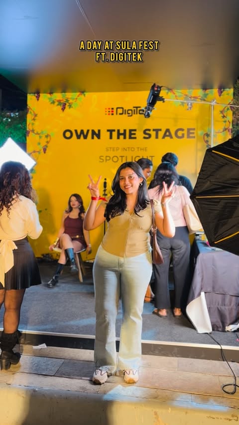 Instagram post by @mona_2088 for Digitek. Caption reads: [...] moments that felt real 🎶🍷 Thankful to....