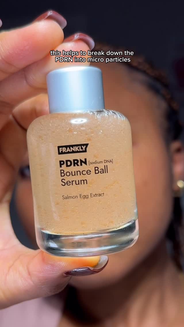Instagram post by @chinaluu_ for FRANKLY. Caption reads: [...] PDRN to your skincare routine? 💕 |ad....