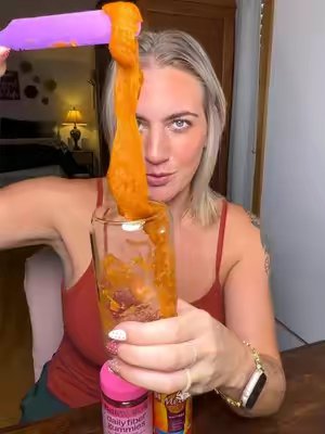 TikTok post by @haleighoriginal for BelliWelli. Caption reads: love my fiber gummies from @BelliWelli 🍒🍋‍🟩....