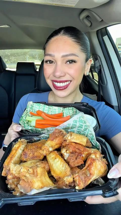 Instagram post by @keilapachecoeats for Wingstop. Caption reads: @wingstop New Protein Pack is 🔥🔥 What flavors....