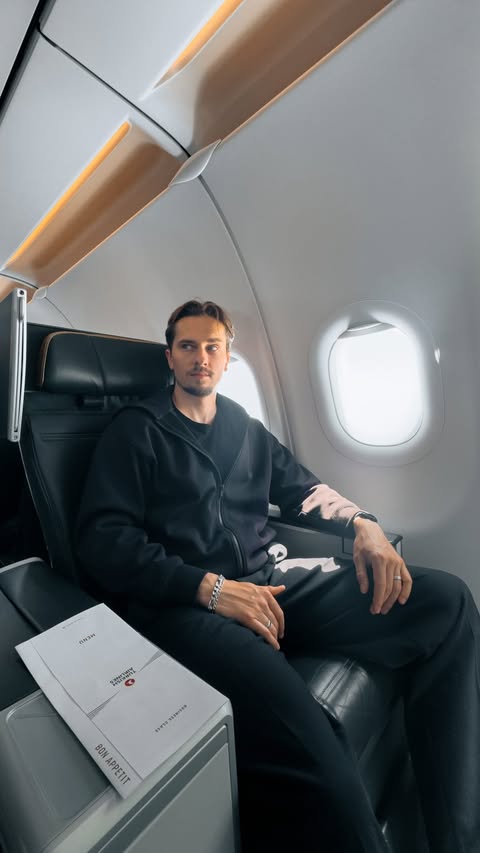 Instagram post by @florianrouzic for Go Türkiye. Caption reads: Flying to Bodrum in Business Class with....