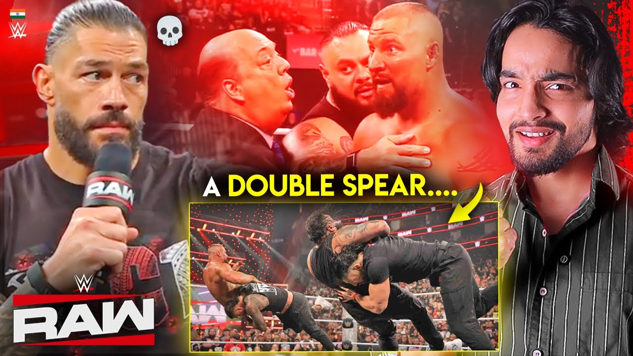 YouTube post by @WrestleChatter for Flipkart. Caption reads: 'OTC1 Attitude💀🔥' Roman Reigns Exposed* Paul....