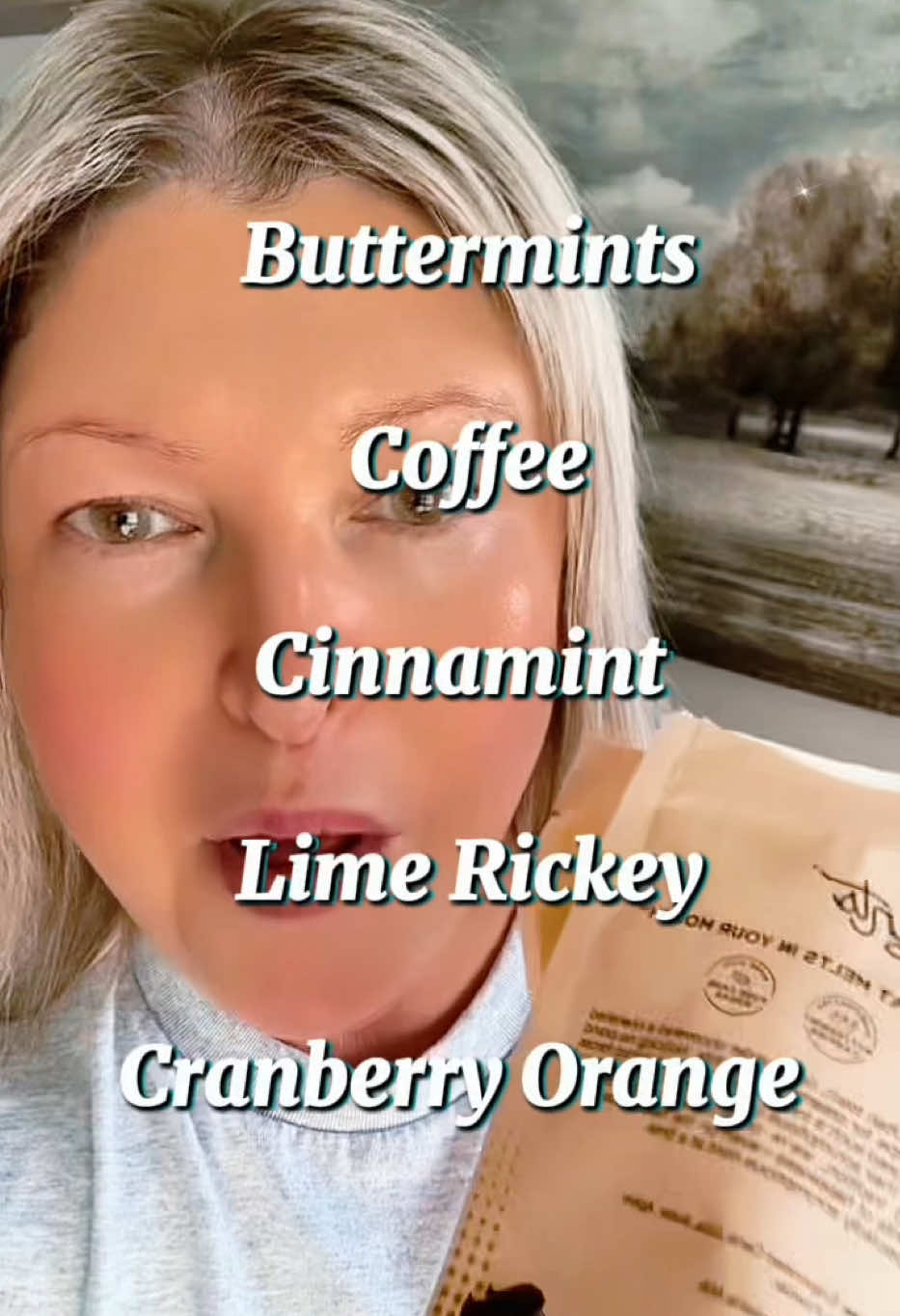 TikTok post by @summer_moon_11.11 for Buttermints. Caption reads: [...] in the original or seasonal variety....