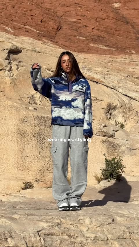 Instagram post by @ariana.reyna for Columbia Sportswear. Caption reads: cozy outfits can be stylish when it's....