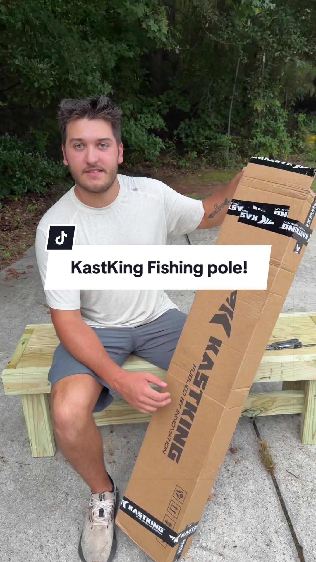 TikTok post by @ads1515 for KastKing. Caption reads: Thank you SO much! @KastKingUSA such an awesome....