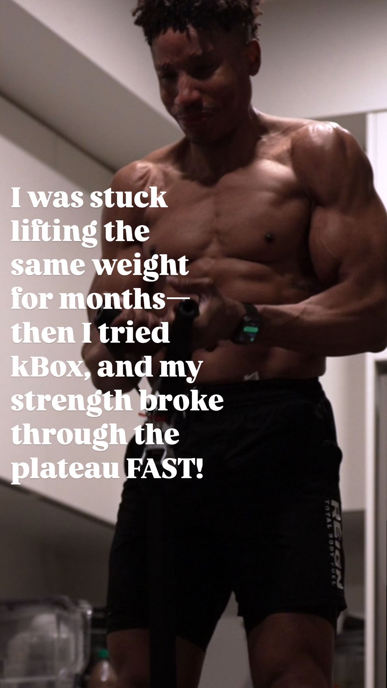 Instagram post by @iamerike for Cellucor. Caption reads: If you’re stuck in a strength plateau, it’s time....