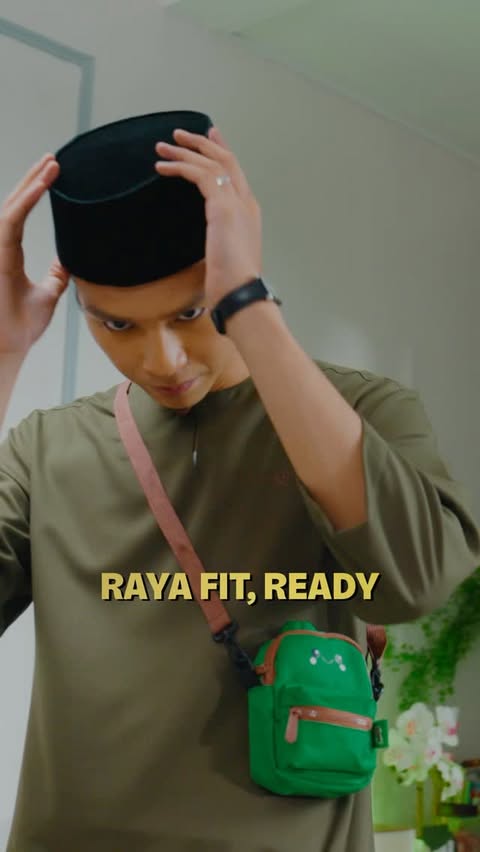 Instagram post by @nadhirnasar_ for Milo Perú. Caption reads: Raya Nadhir bersama MILO Biskut 🧩 korang?....