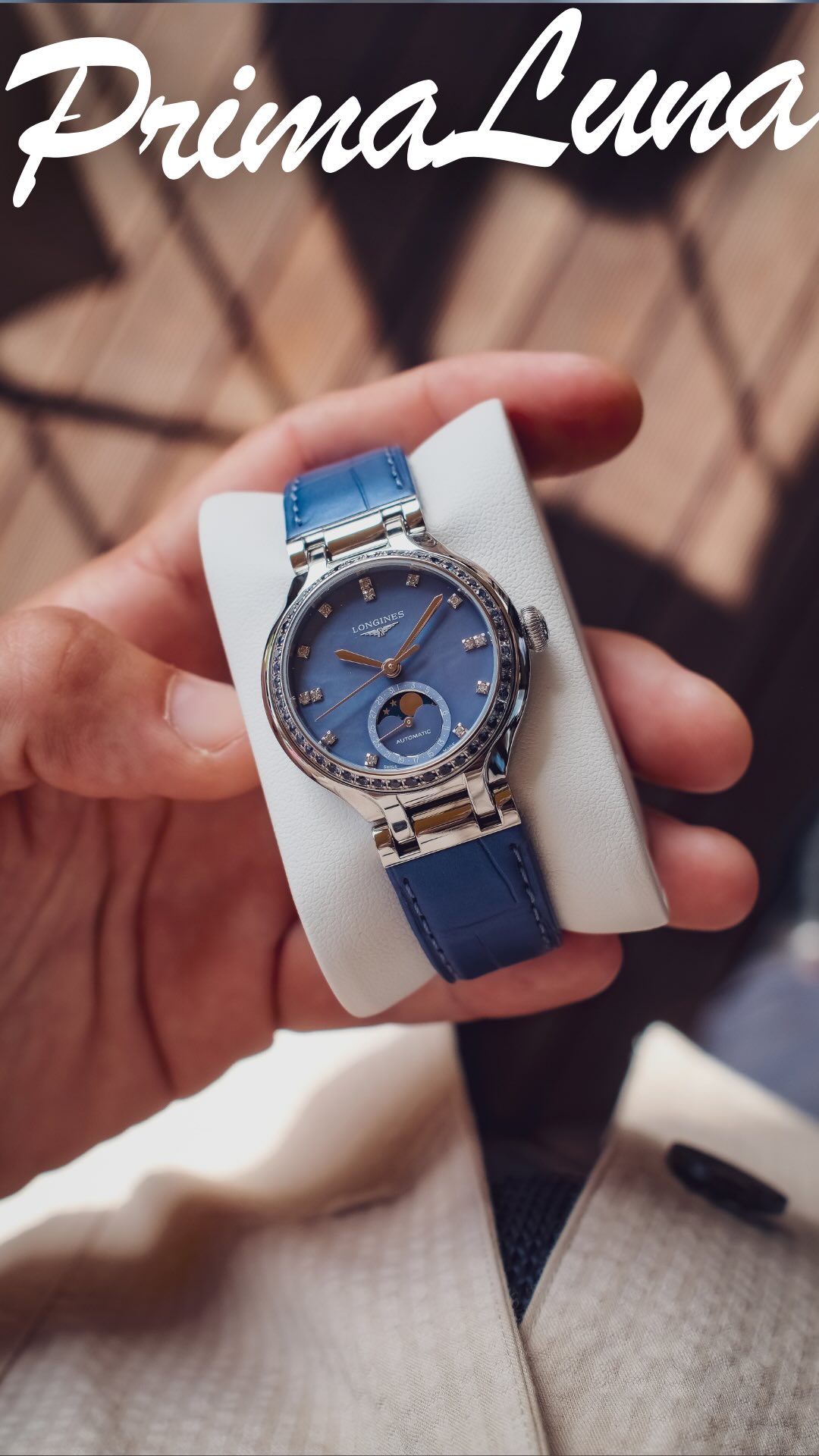 Instagram post by @nobox.nopapers for Longines. Caption reads: Ok, on parle de montre « féminine ». Perso, je la....