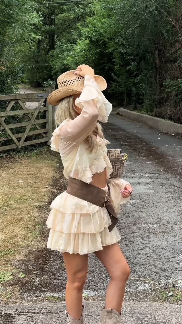 Instagram post by @georgiasiann for PUBLIC DESIRE. Caption reads: ad Cowboy boots are the key to my heart 🤠👢

code....