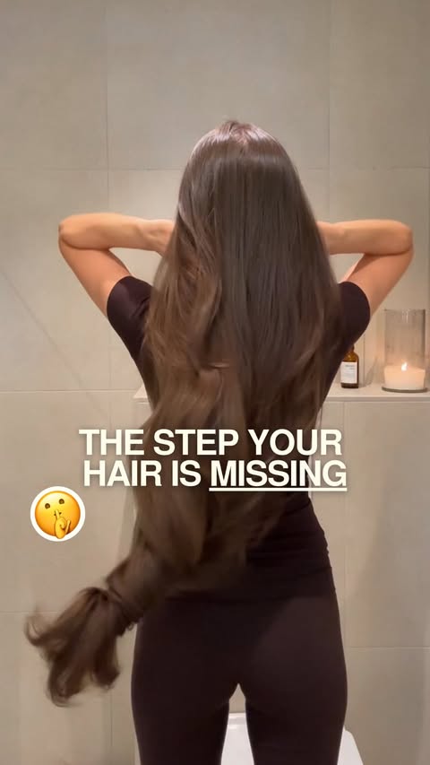 Instagram post by @kristineeinang for Bur Bur. Caption reads: [...] under “My hair growth routine” or check....