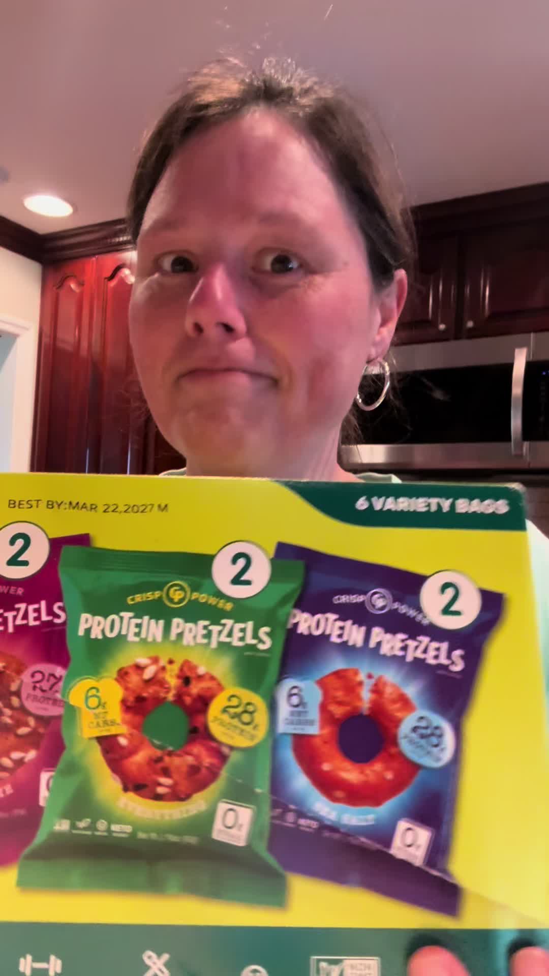 TikTok post by @lauraleigh47 for Crisp Power. Caption reads: @Crisp Power these are surprisingly good!!! [...].