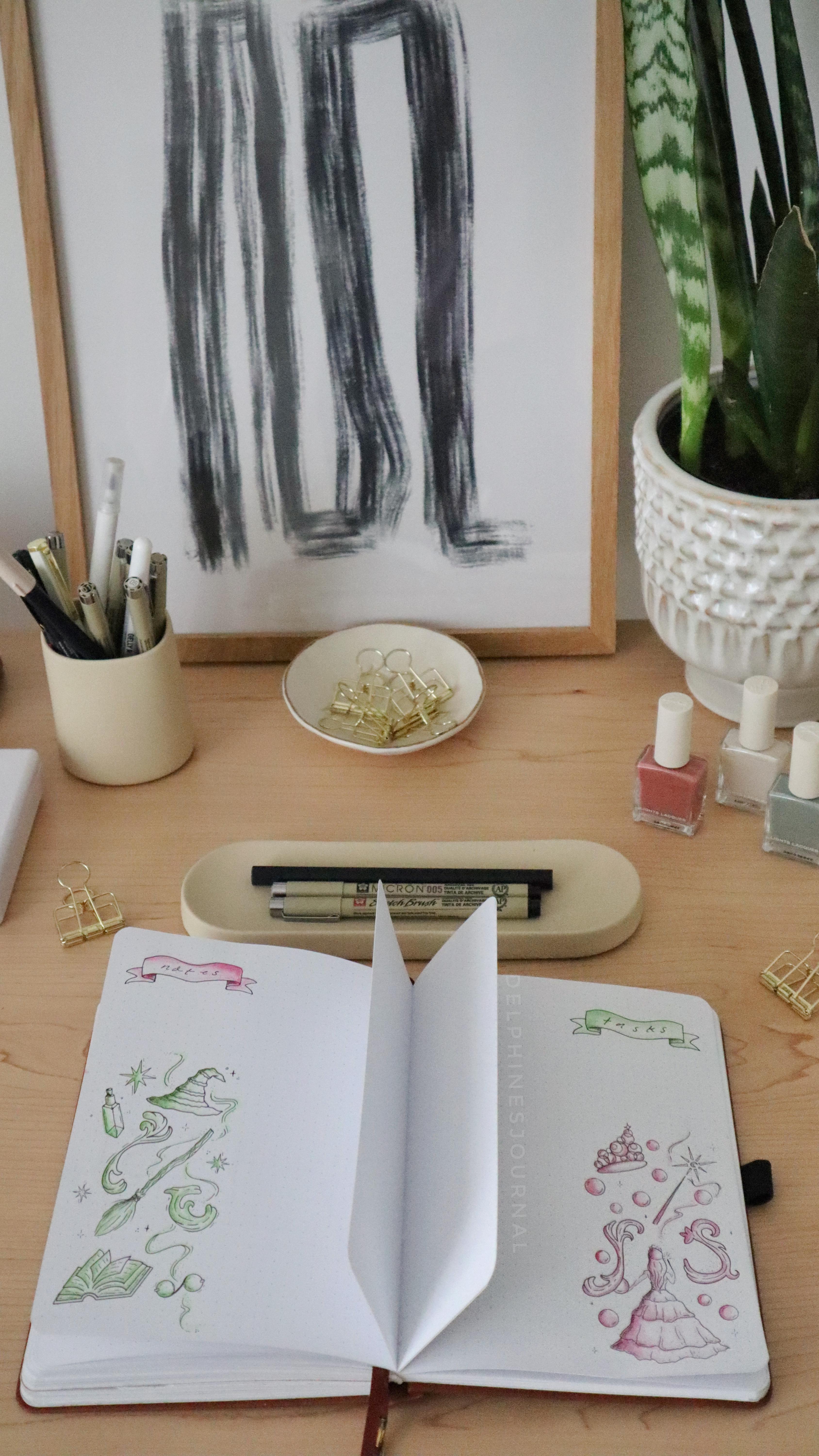 Instagram post by @delphinesjournal for Archer and Olive. Caption reads: Busy November = dutch door weeklies (because....