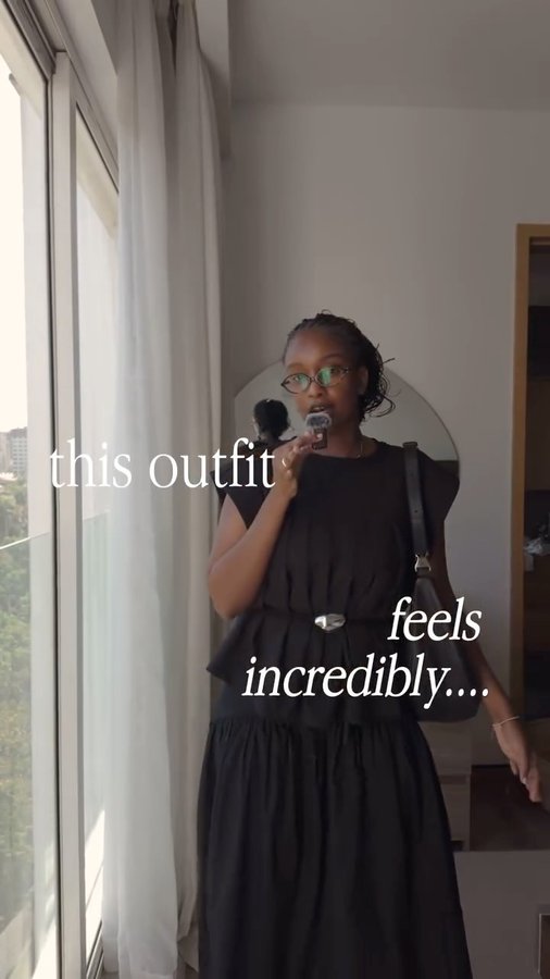 Instagram post by @iamnkirote for Russell & Bromley. Caption reads: a pair of black tabis with this fit 😮‍💨 

lmk....