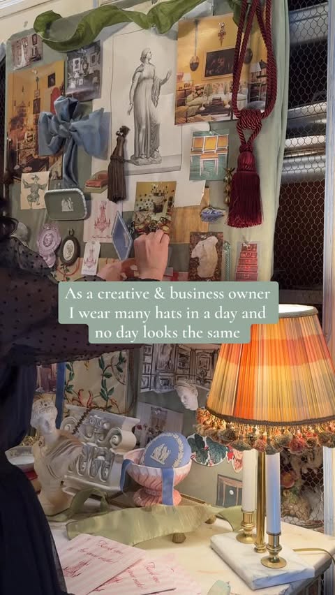 Instagram post by @paigekontrafouris for VistaPrint. Caption reads: [...] parts of having a small business 🎨....