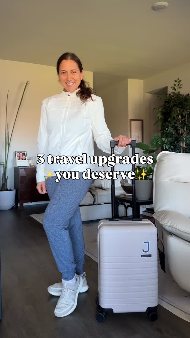 Instagram post by @our.blog.life for Mvst Select. Caption reads: ✈️3 TRAVEL UPGRADES YOU DESERVE✈️

Listen, if....