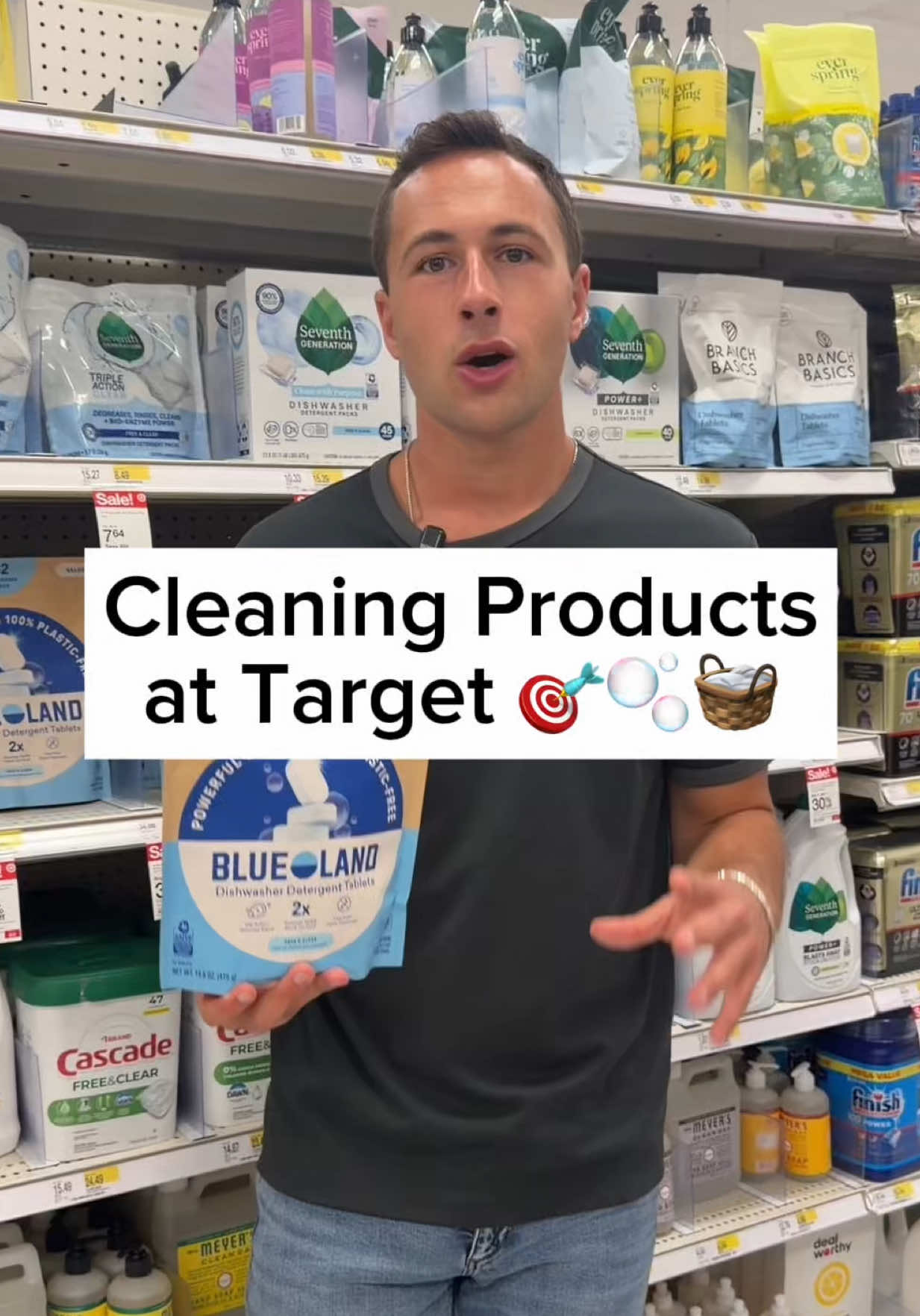 TikTok post by @healthwithhunter for Blueland. Caption reads: [...] products, you need to check out @Blueland 🫧....