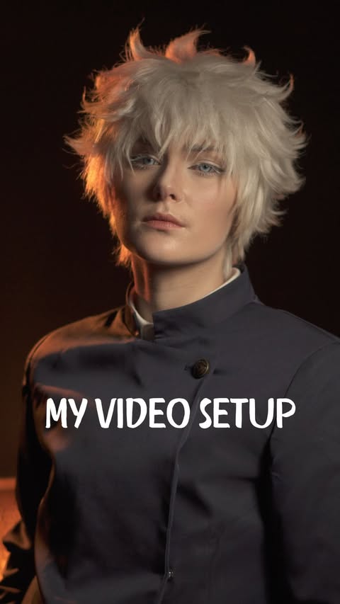 Instagram post by @reaver_cosplay for ZHIYUN. Caption reads: [...] ask in the comments! Lightning setup by....