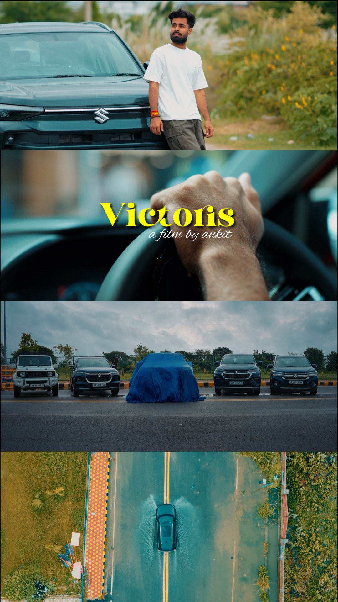 Instagram post by @ankkit.raw for Maruti Suzuki. Caption reads: Every journey feels like victory with....