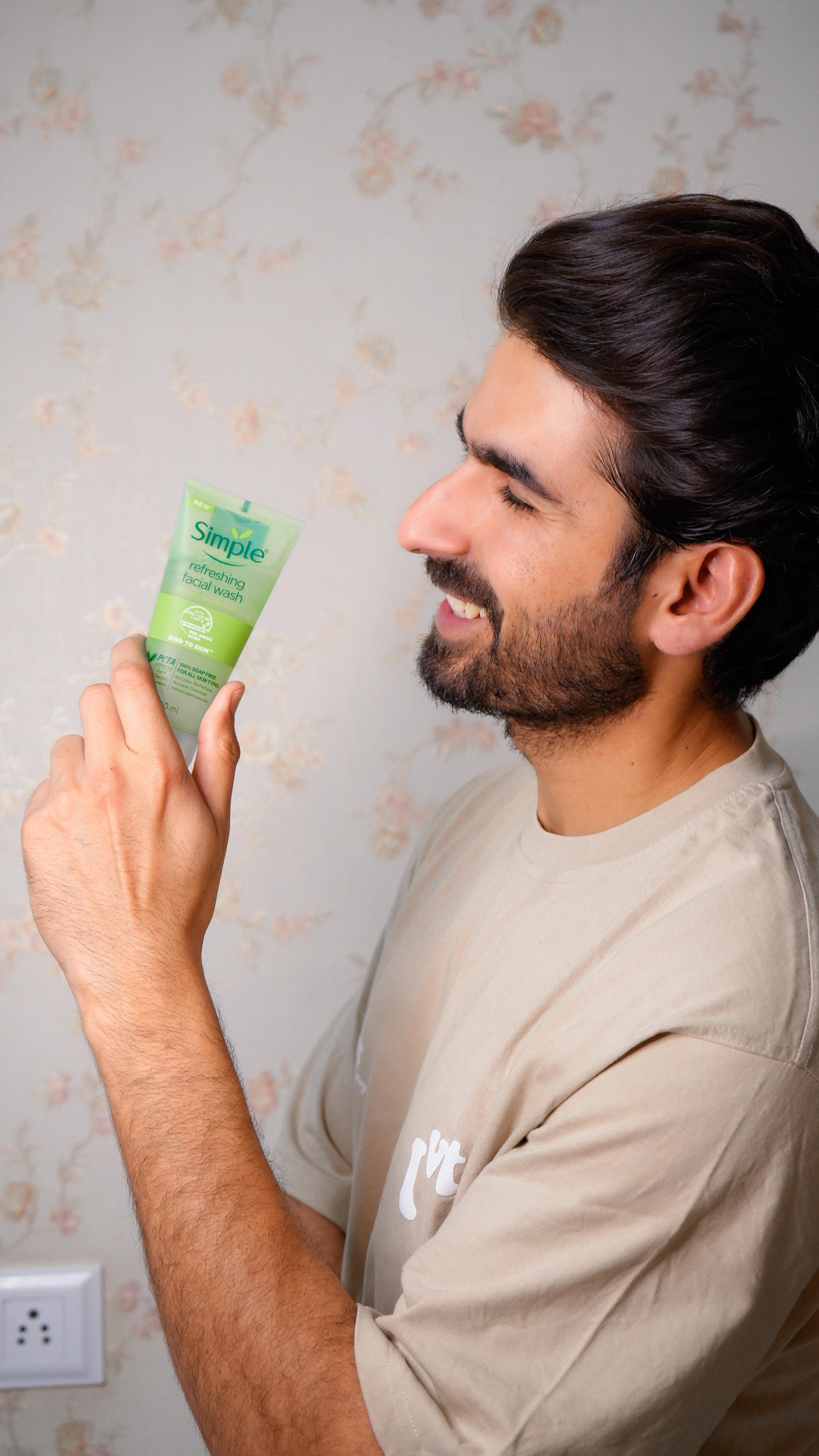 Instagram post by @harsh_palawat for Simple Skincare. Caption reads: Your skin deserves kindness every day!
I love how....