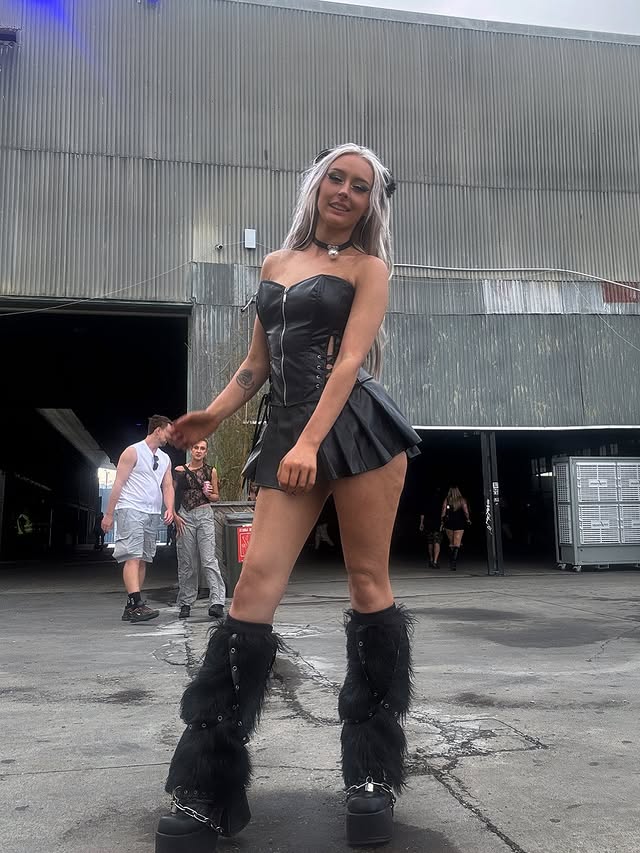 Instagram post by @maddie_moon13 for iHeartRaves. Caption reads: How cute is this outfit from @iheartraves....