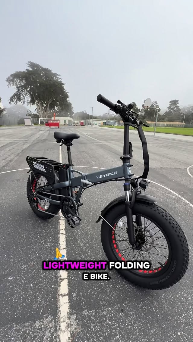 Instagram post by @monterey_magnet_man for Heybike. Caption reads: Check out my HEYBIKE Mars 2.0 folding [...].