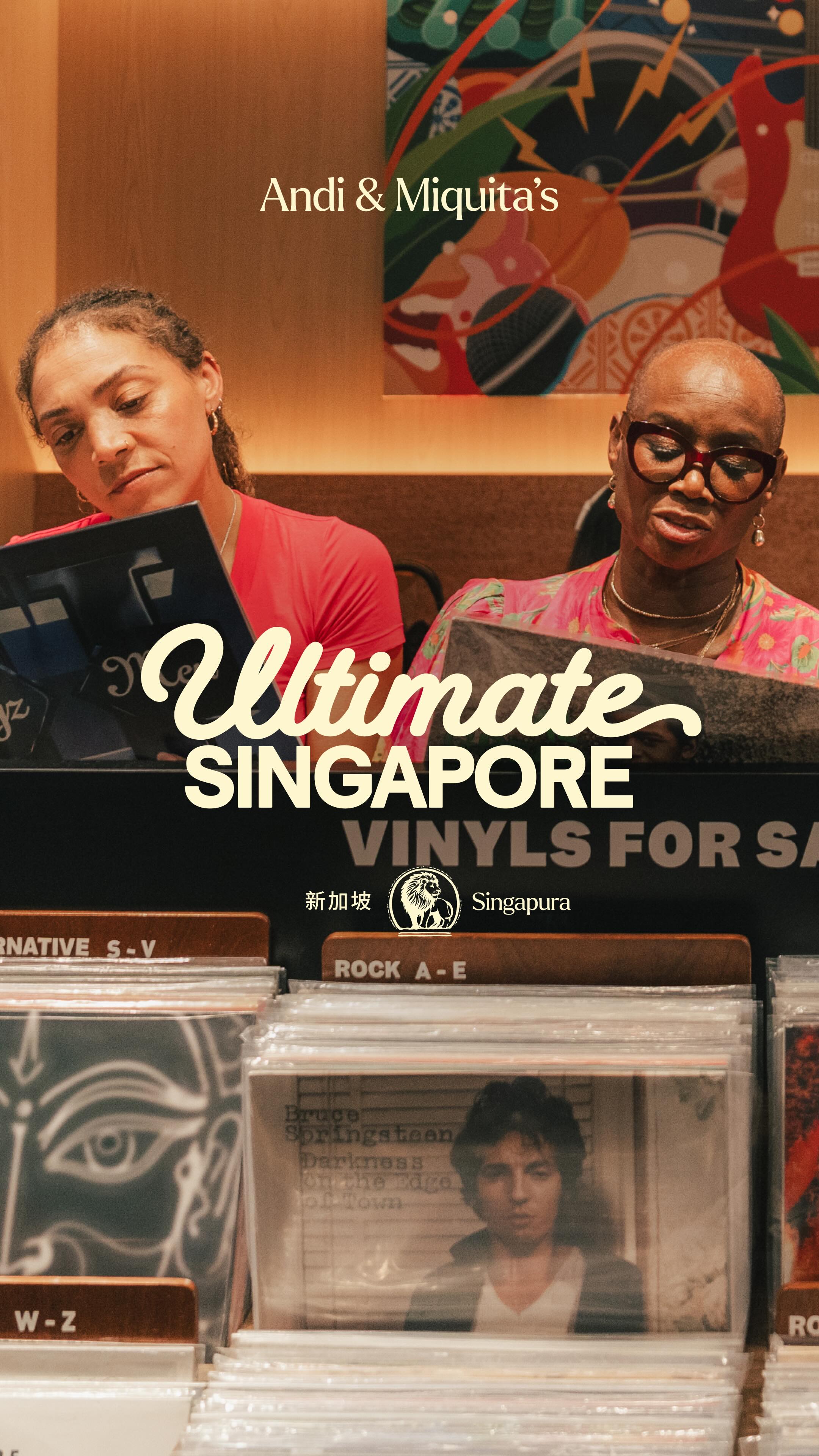 Instagram post by @miquitaoliver for Skyscanner. Caption reads: #ad From crate-digging vinyl at Swee Lee Records,....