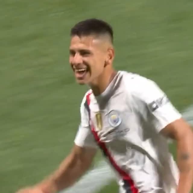 Instagram post by @claudioecheverri_ for Manchester City. Caption reads: Practice makes perfect @claudioecheverri_....