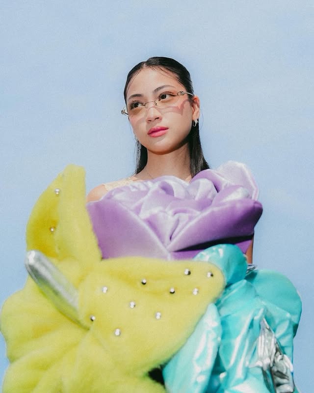 Instagram post by @imanopie for GENTLE MONSTER. Caption reads: my favourite bouquet right now 😋⭐️💐....